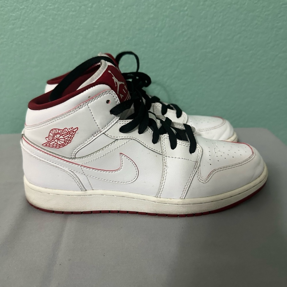 Kids White and Red Sneakers